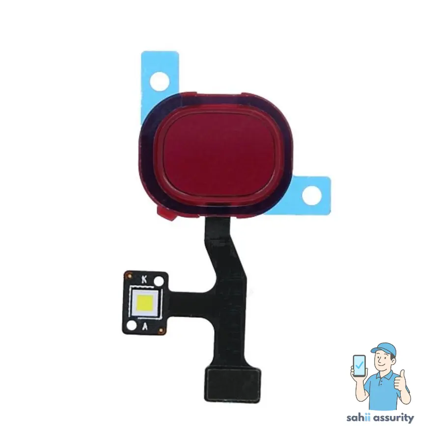 Fingerprint Sensor with Flex Cable for Samsung Galaxy M31 Red thumbnail